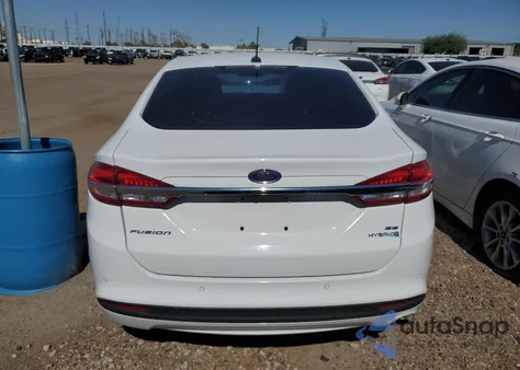 2018 Ford Fusion Se Hybrid z USA, uszkodzony, nr VIN 3FA6P0LU9JR171602